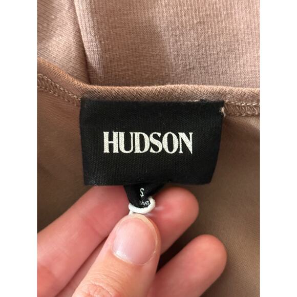Hudson Bodysuit Knot back long sleeve brown size Small S - Picture 5 of 7